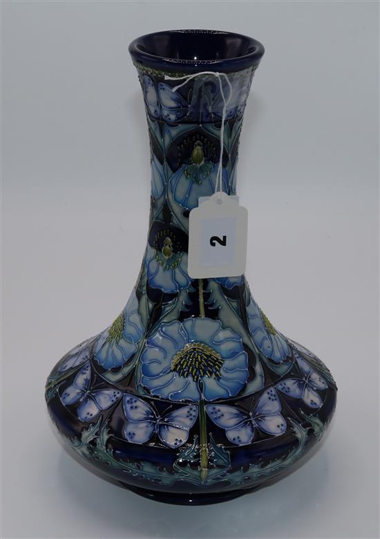 Moorcroft Pavion limited edition bottle vase no.22/200